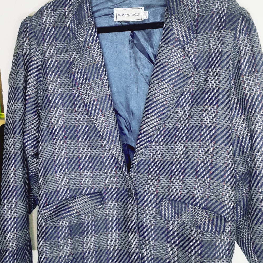 Houndstooth Patterned Blazer